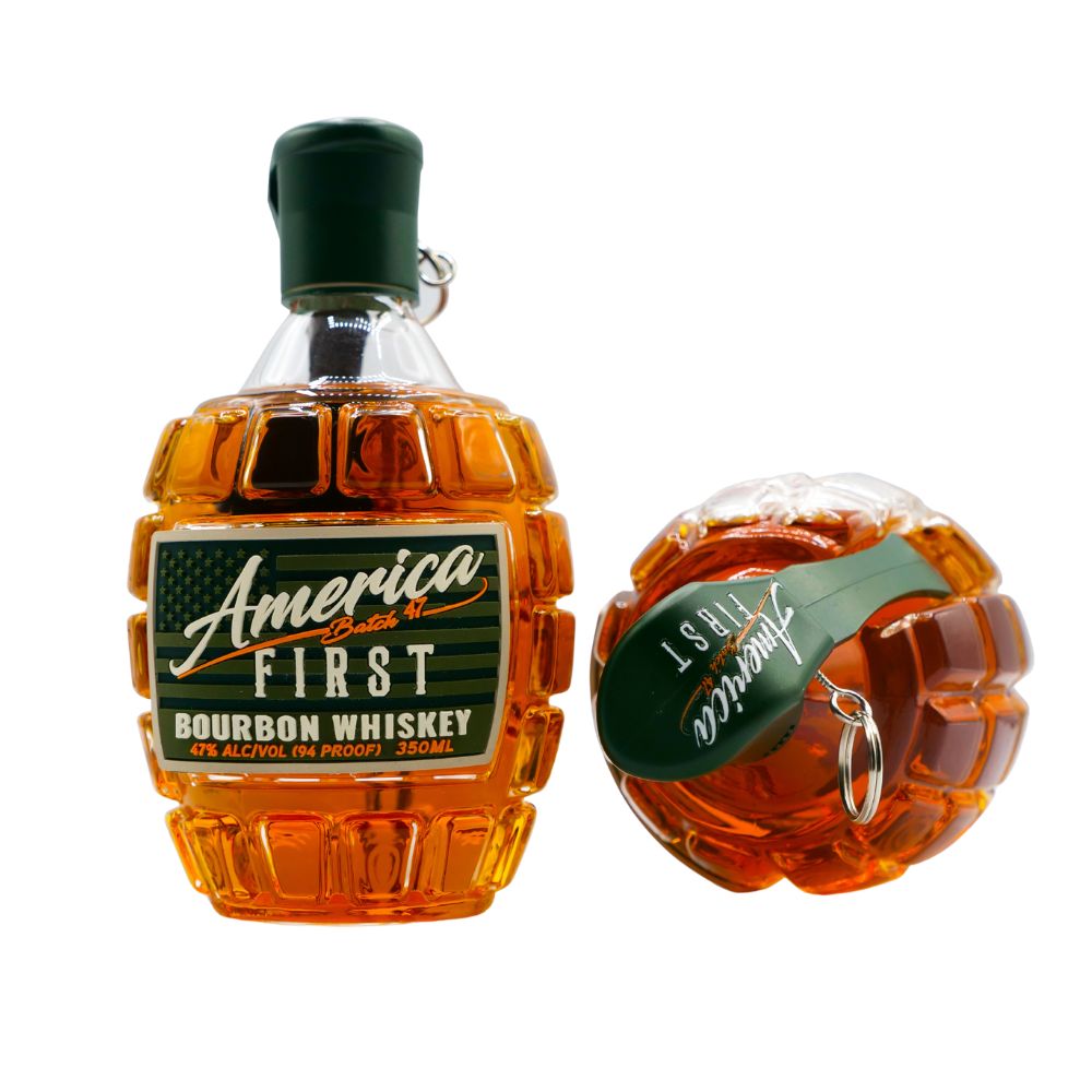 America First Grenade Straight Bourbon Whiskey 2 Pack