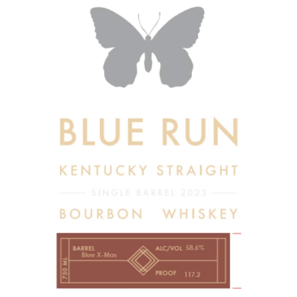 Blue Run Blue X Mas Single Barrel Bourbon 2023