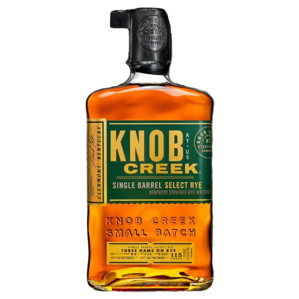 Knob Creek Three Hams On Rye Single Barrel Select Rye Whiskey