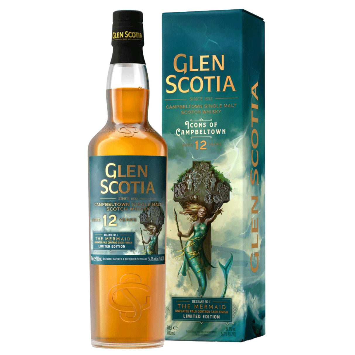 Glen Scotia The Mermaid 12 Year Old Scotch Whiskey
