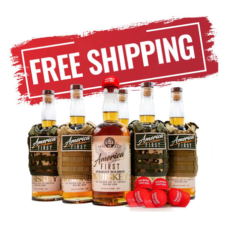 America First Straight Bourbon Whiskey Collectors Edition 6-Pack
