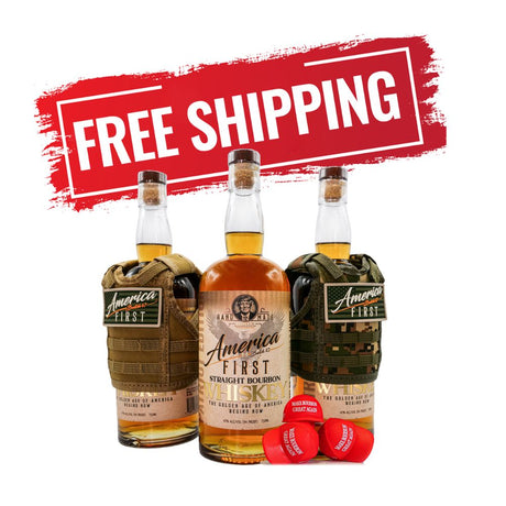 America First Straight Bourbon Whiskey Collectors Edition 3-Pack