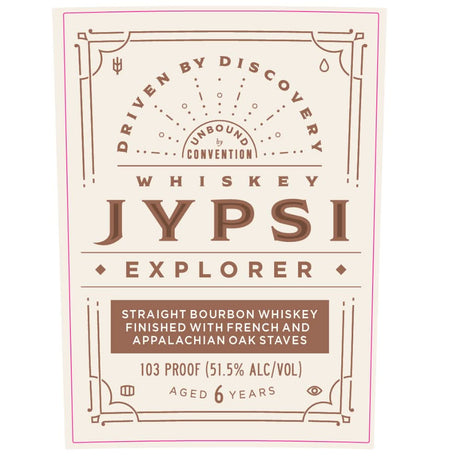 Whiskey JYPSI Explorer Bourbon by Eric Church