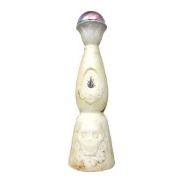 Clase Azul Día de Muertos 2020 Edition Silver Top Tequila bottle, handcrafted with intricate designs celebrating Día de Muertos, showcasing its premium quality and limited edition.