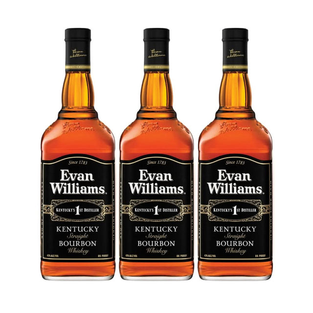 Evan Williams Straight Bourbon Whiskey 3 Pack