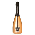 Bottle of Lamborghini champagne on a white background