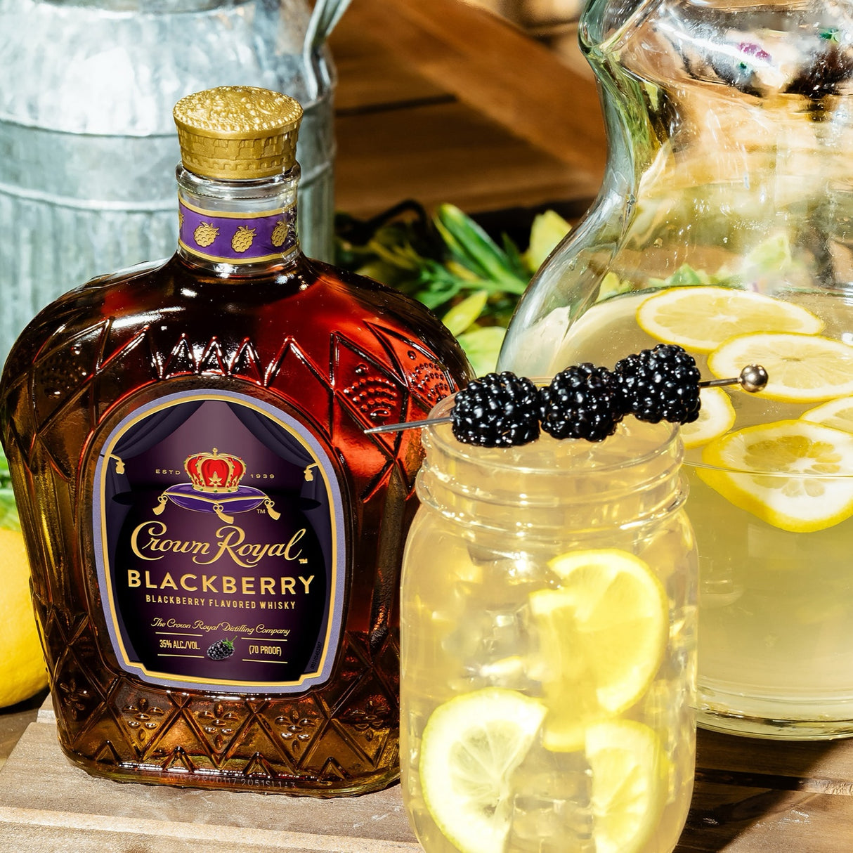 Crown Royal Blackberry Flavored Canadian Whisky 12 Pack