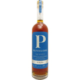 Bottle of Penelope Architect bourbon whiskey on a white background