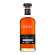Bottle of Pursuit Triple Mash Rye whiskey on a white background
