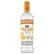 Smirnoff Orange vodka bottle on a white background
