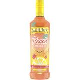 Smirnoff Peach Lemonade bottle on a white background