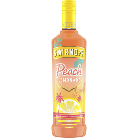 Smirnoff Peach Lemonade bottle on a white background
