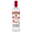 Smirnoff Strawberry flavored vodka bottle on a white background
