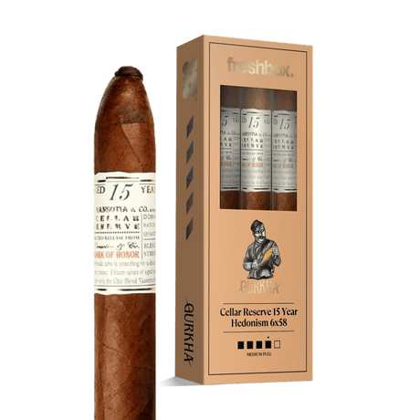 Gurkha Cellar Reserve 15 Year Hedonism 6x58 FreshBox | 3-Pack