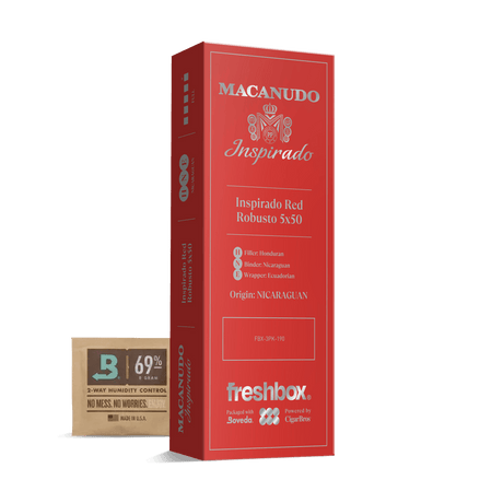 Macanudo Inspirado Red Robusto 5x50 FreshBox | Cigar 3-Pack