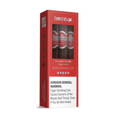 Macanudo Inspirado Red Robusto 5x50 FreshBox | Cigar 3-Pack