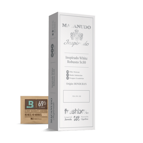 Macanudo Inspirado White Robusto 5x50 FreshBox | Cigar 3-Pack